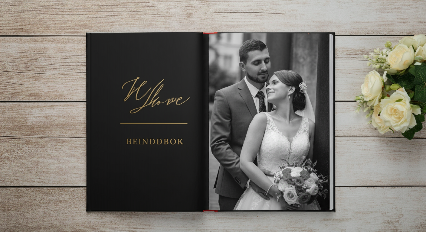 Timeless Black & White Wedding Photobook