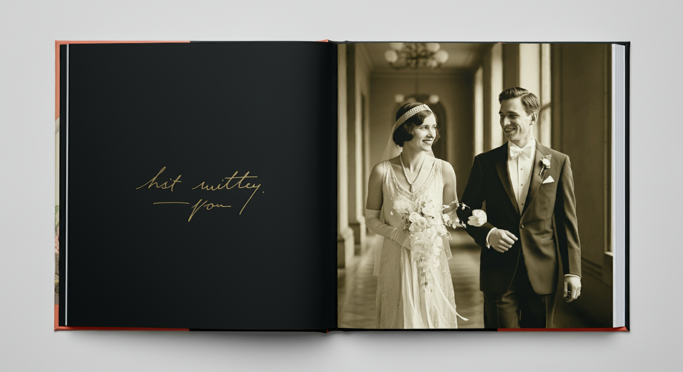 Timeless Black & White Wedding Photobook