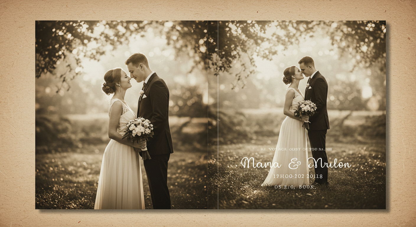 Timeless Black & White Wedding Photobook